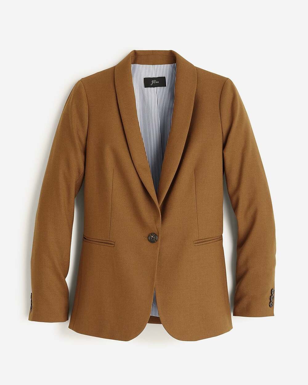 J. Crew Parke Camel Brown Stretch Wool Blazer Size 6T